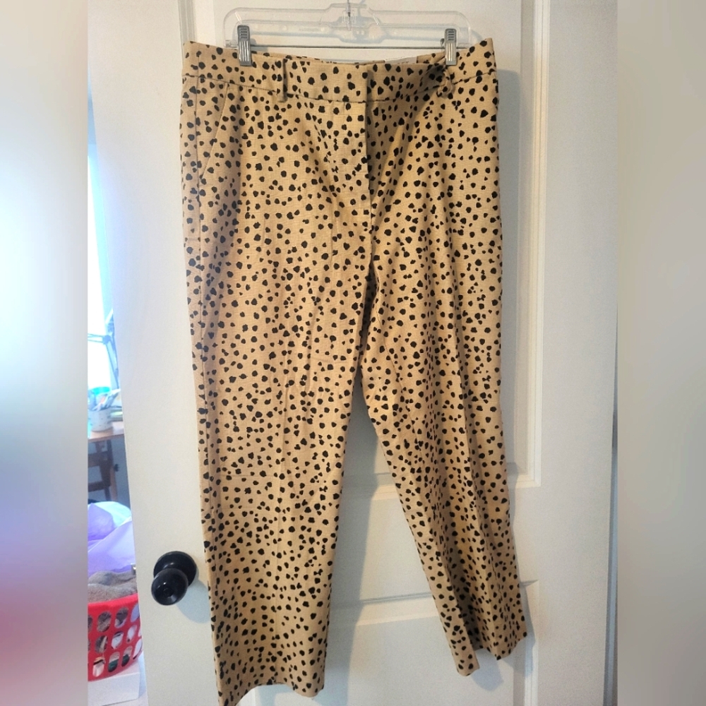 Loft  Tan Dot Chinos
